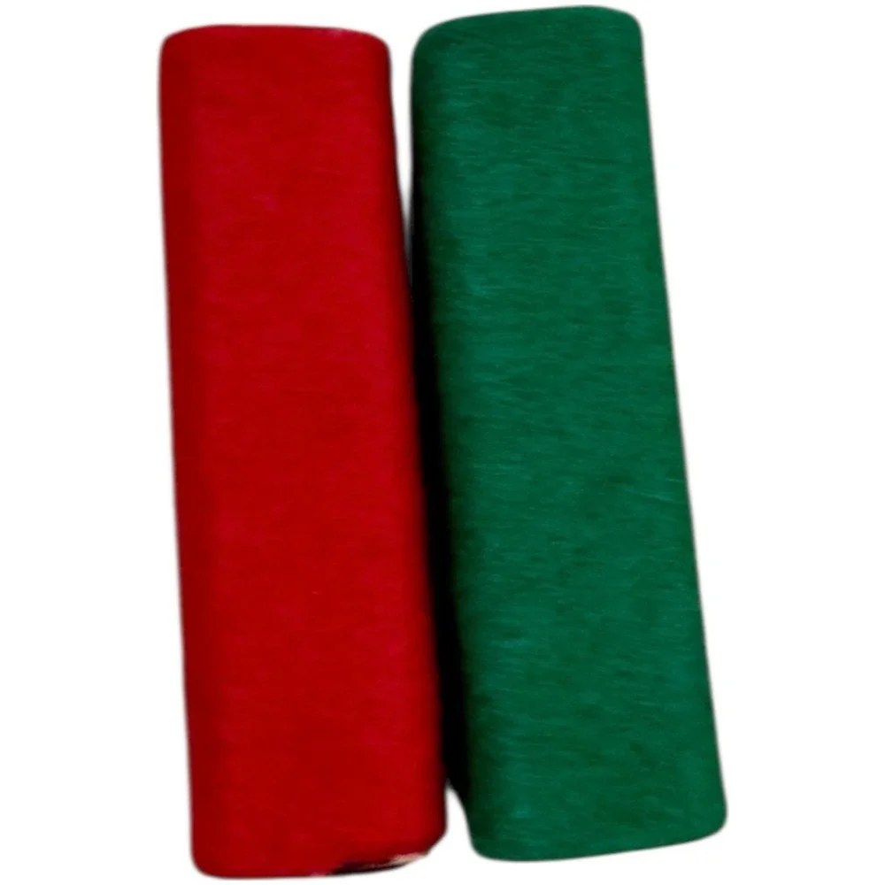 2 Handmade Christmas Vtg SmallFelt Match Boxes‎ Wreath/Christmas Tree 9 Matches